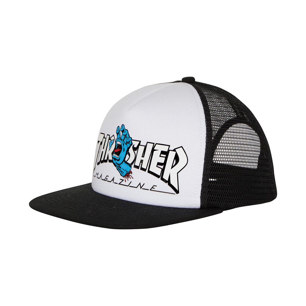 Santa Cruz X Thrasher Screaming Hand trucker cap white