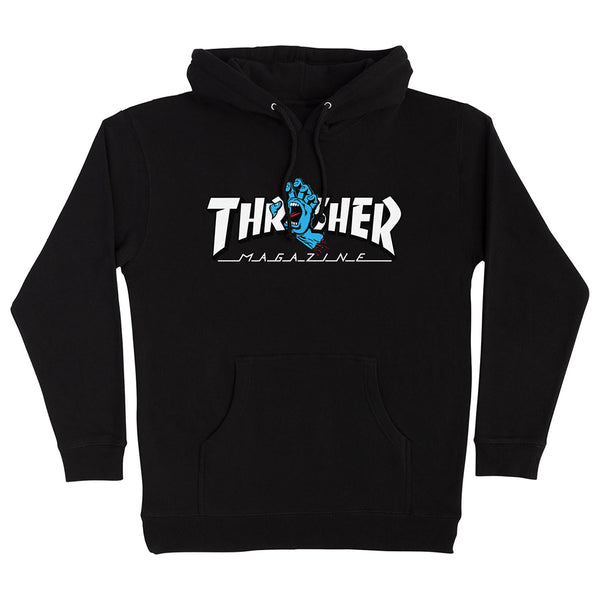 Mens black thrasher hoodie cheap