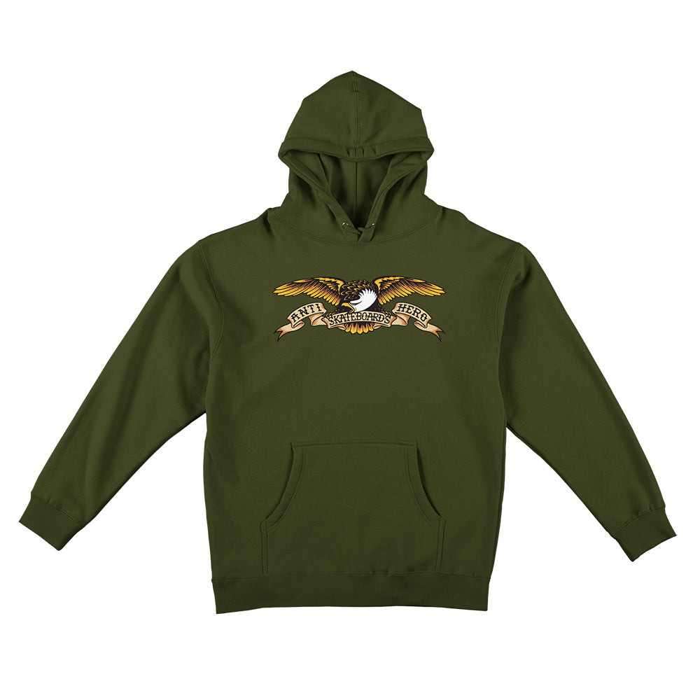 Anti Hero Classic Eagle Hooded Sweatshirt army front