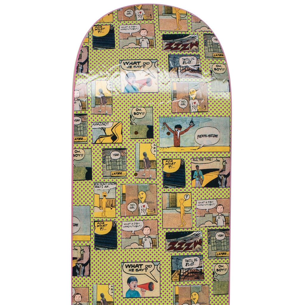 Fucking Awesome Comic Neon Green deck nose