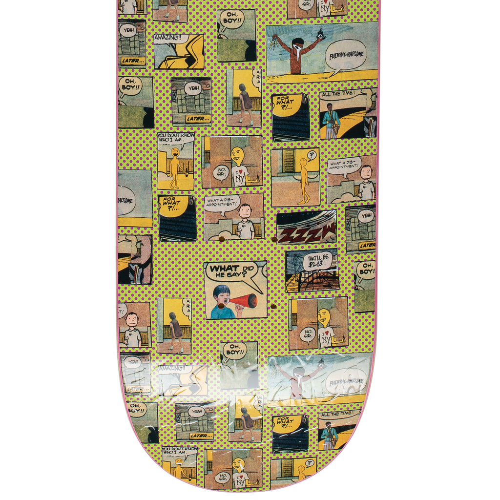 Fucking Awesome Comic Neon Green deck tail