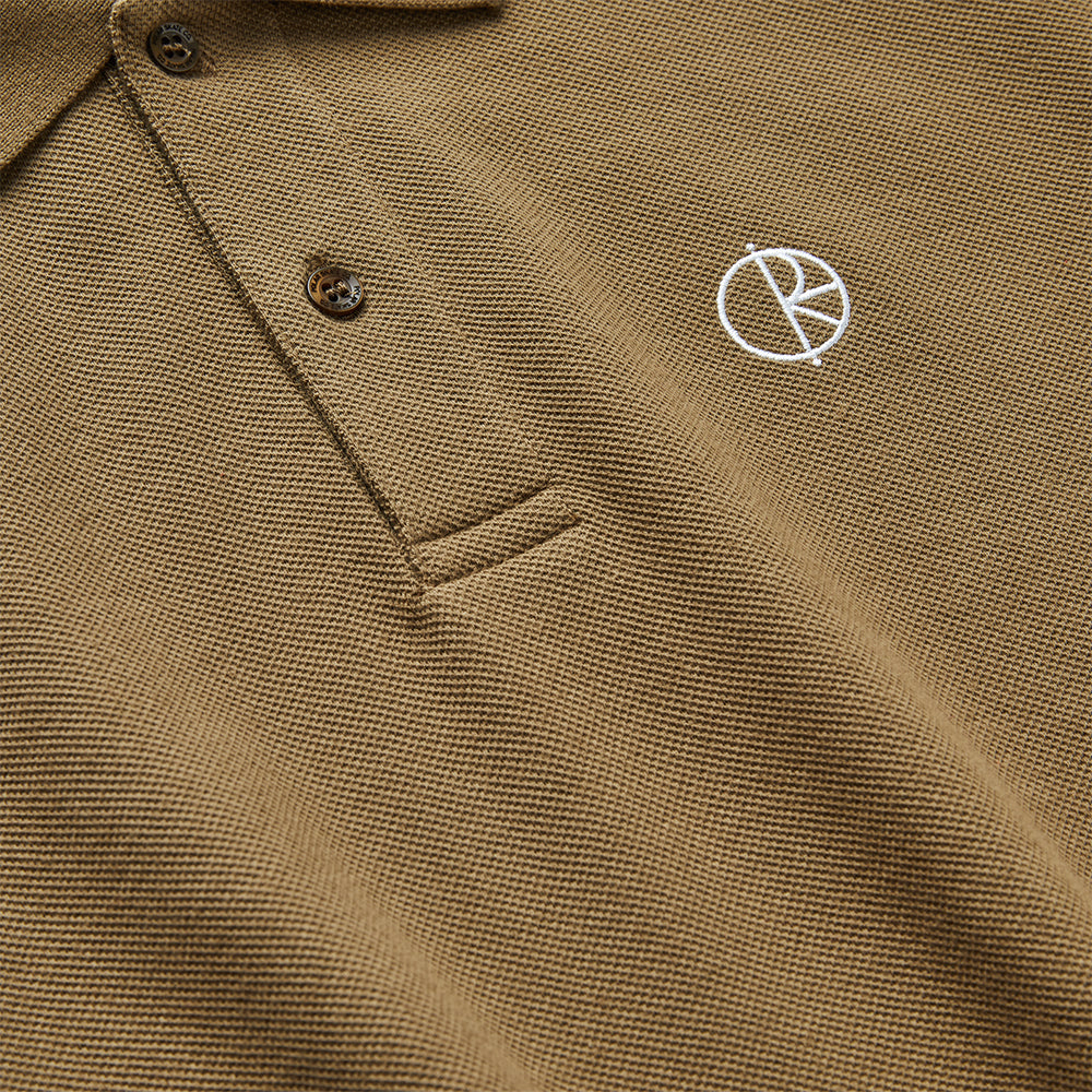 Polar Skate Co Polo Shirt brass detail