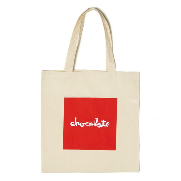 Chocolate Skateboards Red Square Tote Bag