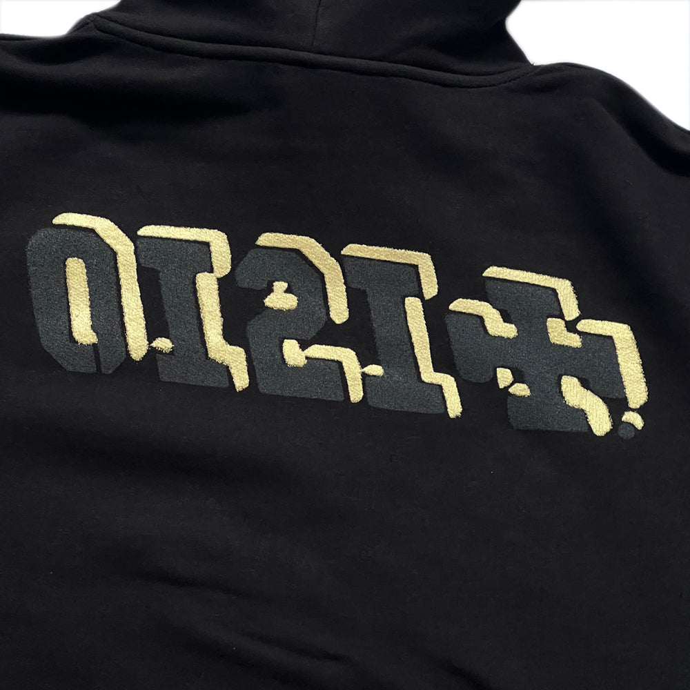 Ideal Skateboard Supply 0121 Stencil hooded sweat back detail