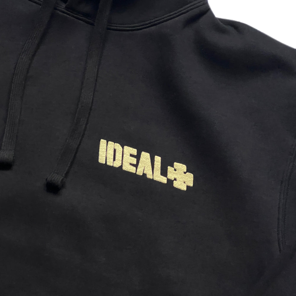 Ideal Skateboard Supply 0121 Stencil hooded sweat front detail
