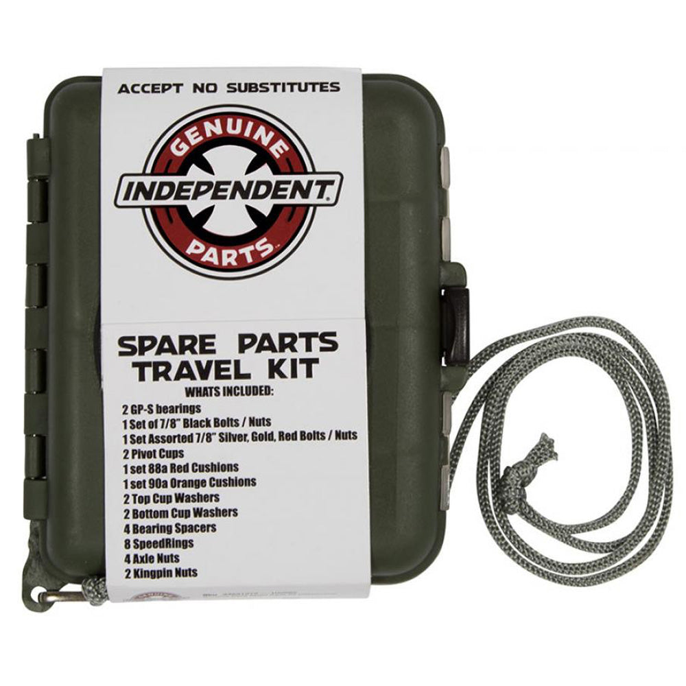 Independent Trucks Spare Parts Travel Kit package.