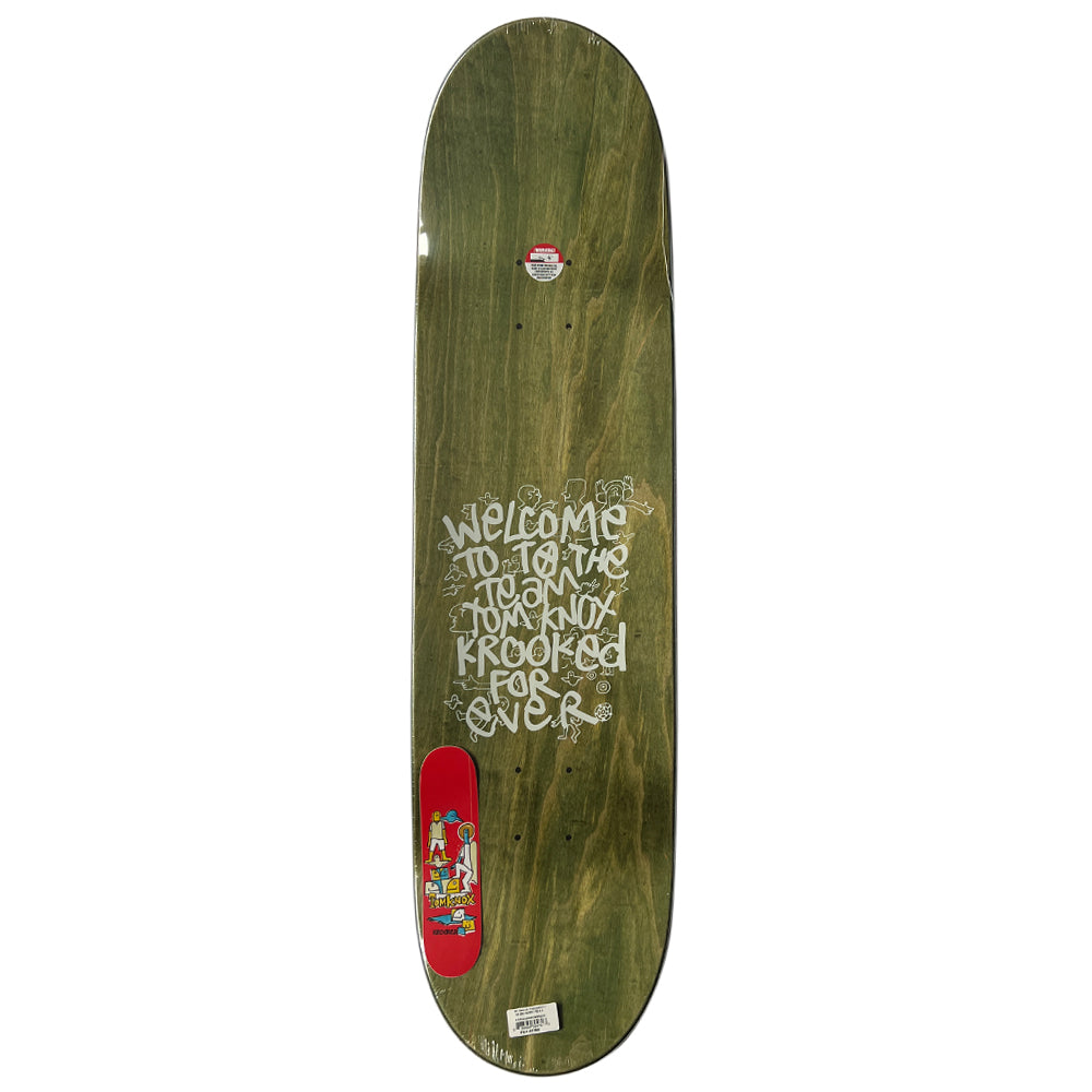 Krooked Skateboards Tom Knox Debut pro deck top