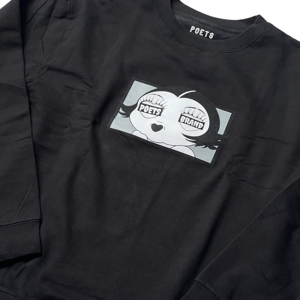 Poets Craziella crewneck sweat detail
