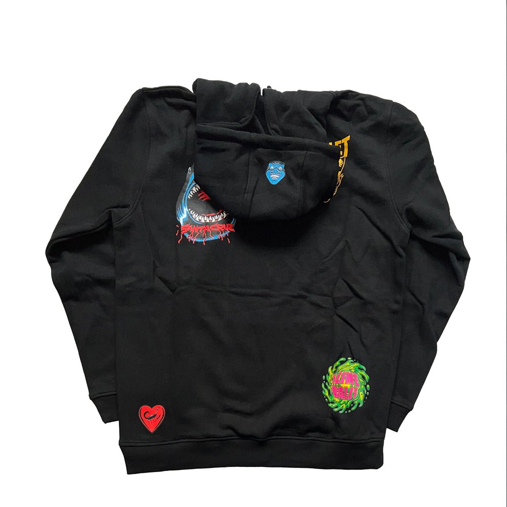 Santa Cruz Speed Wheels Everything Hooded sweat back down