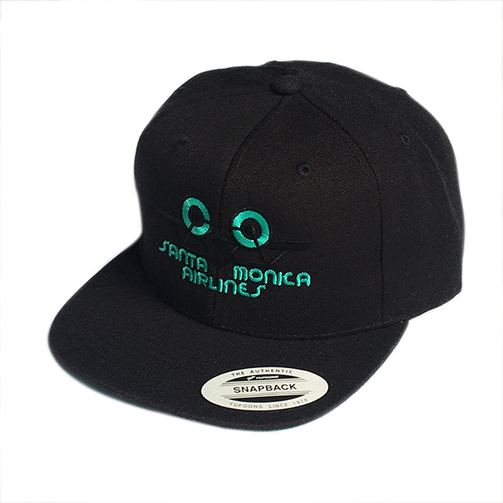 SMA Classic Plane Logo Snapback Cap black