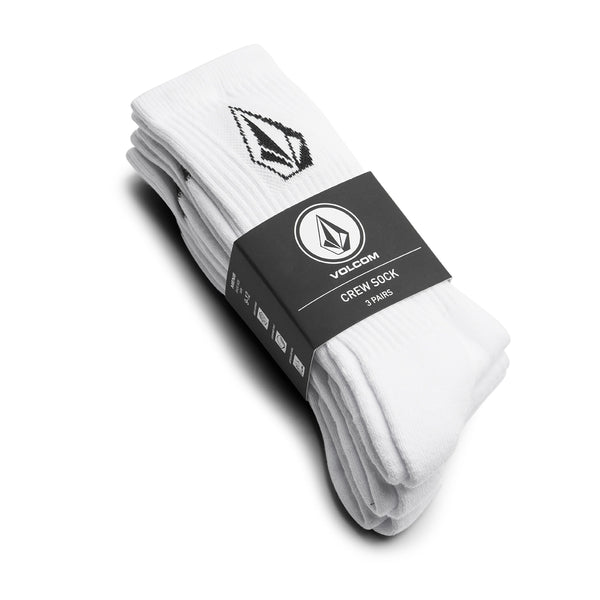 Volcom Full Stone 3 Pack Socks white