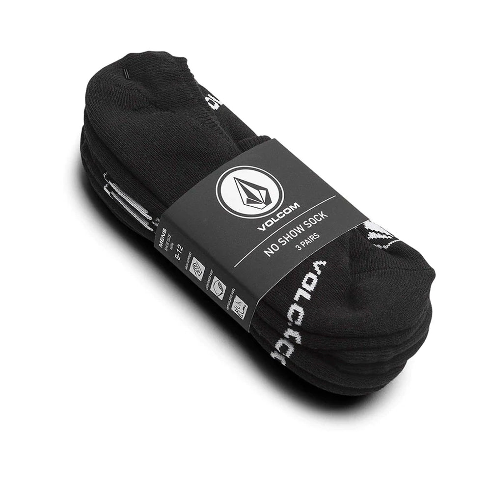 Volcom Stone No Show 3 Pack Socks pack