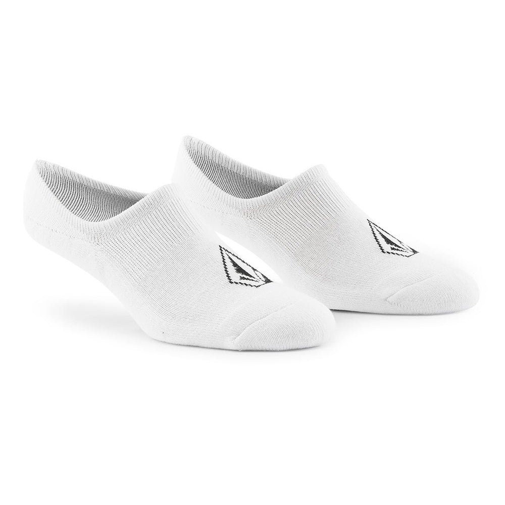 Volcom Stone No Show 3 Pack Socks white pair