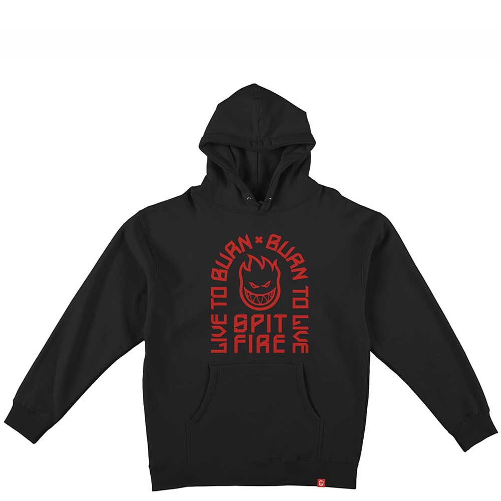 Spitfire Wheels LTB Arch Hooded Sweat Black