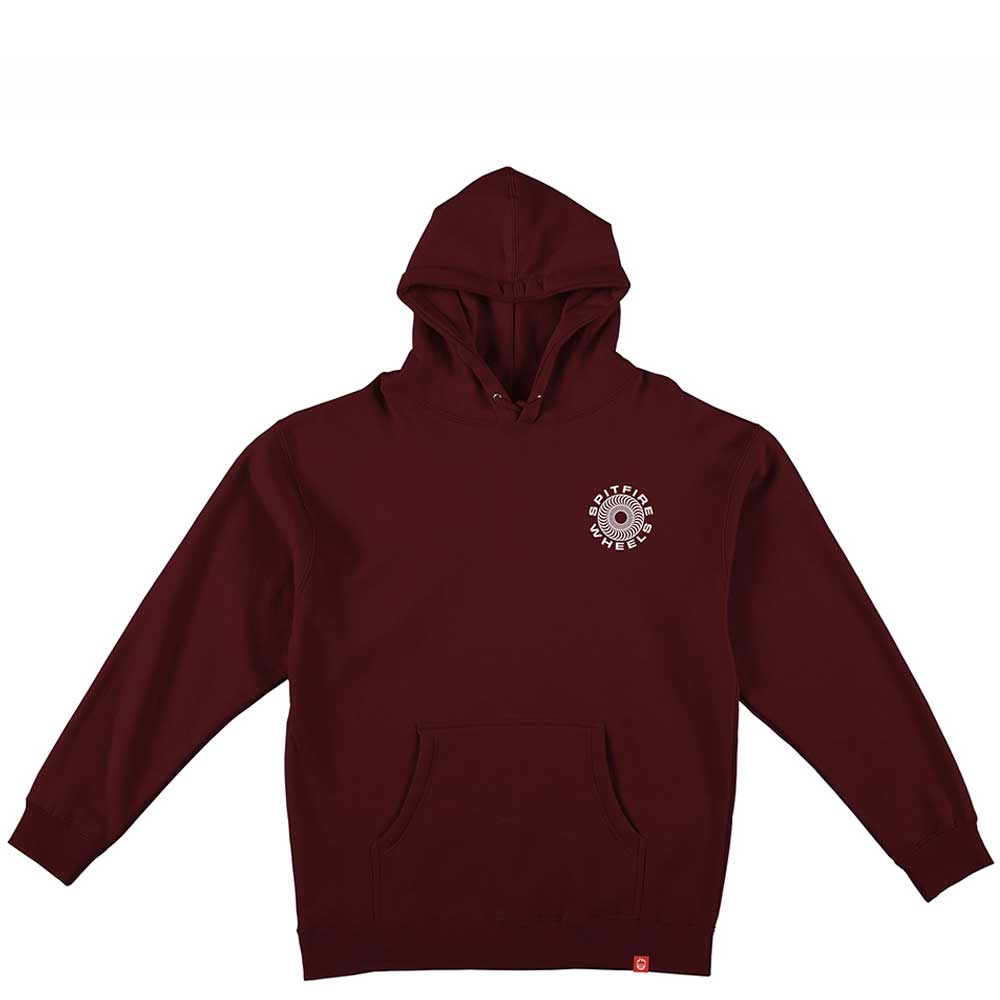 Spitfire Wheels Classic 87 Swirl Hooded Sweat Maroon