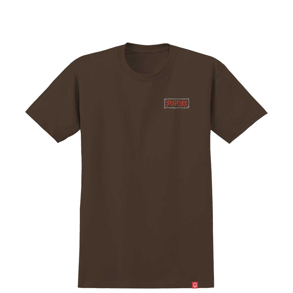 Spitfire Wheels Gas Mask T-Shirt chocolate