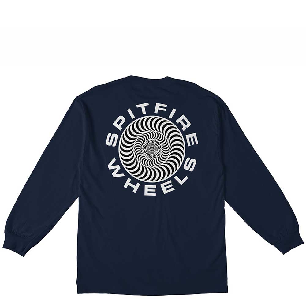 Spitfire Wheels Classic 87 Fill Long Sleeve T-Shirt navy