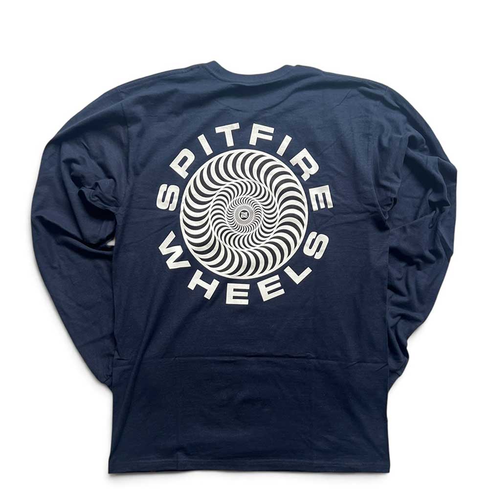 Spitfire Wheels Classic 87 Fill Long Sleeve T-Shirt navy back