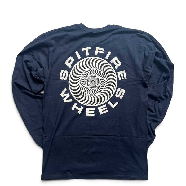 Spitfire Wheels Classic 87 Fill Long Sleeve T-Shirt navy back