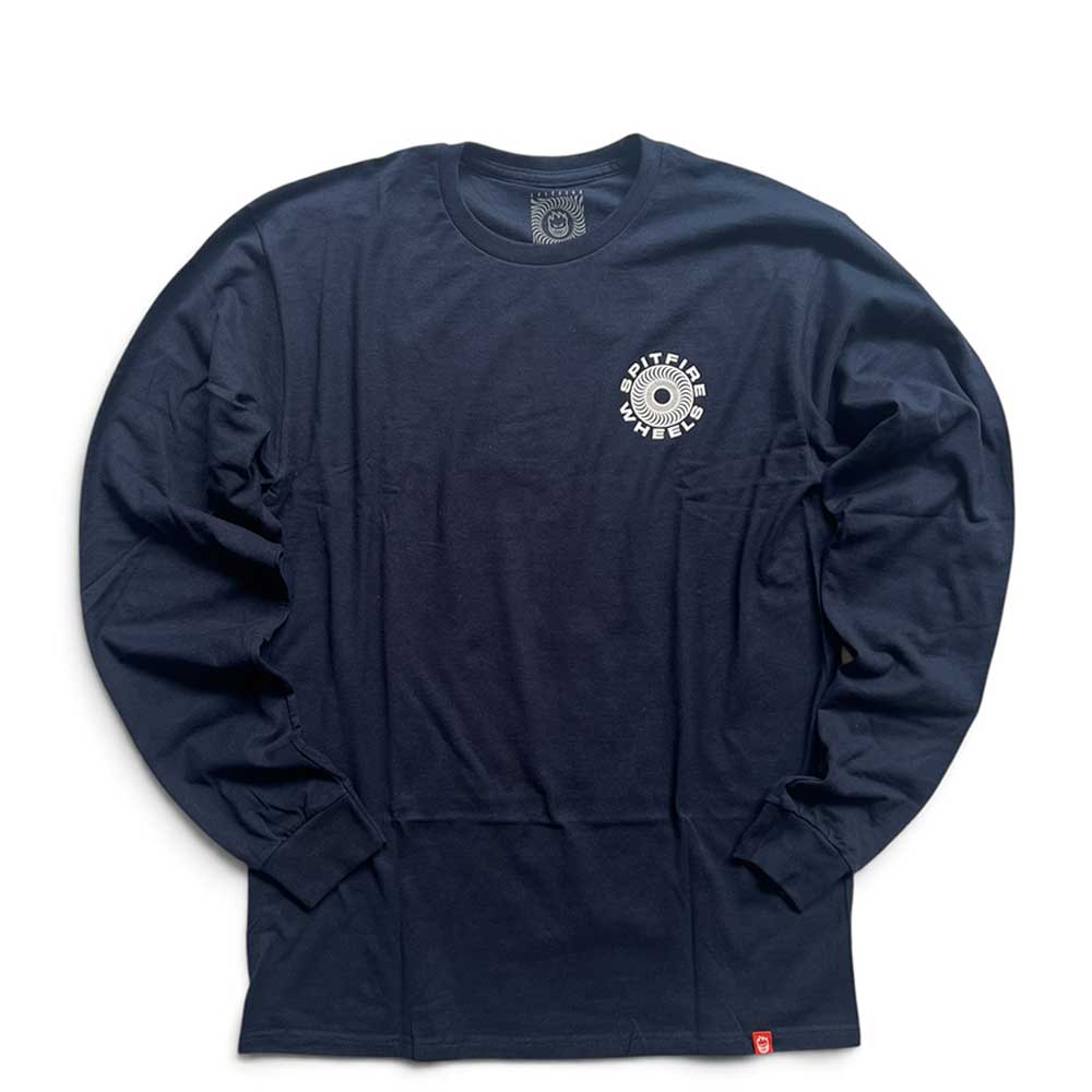 Spitfire Wheels Classic 87 Fill Long Sleeve T-Shirt navy front