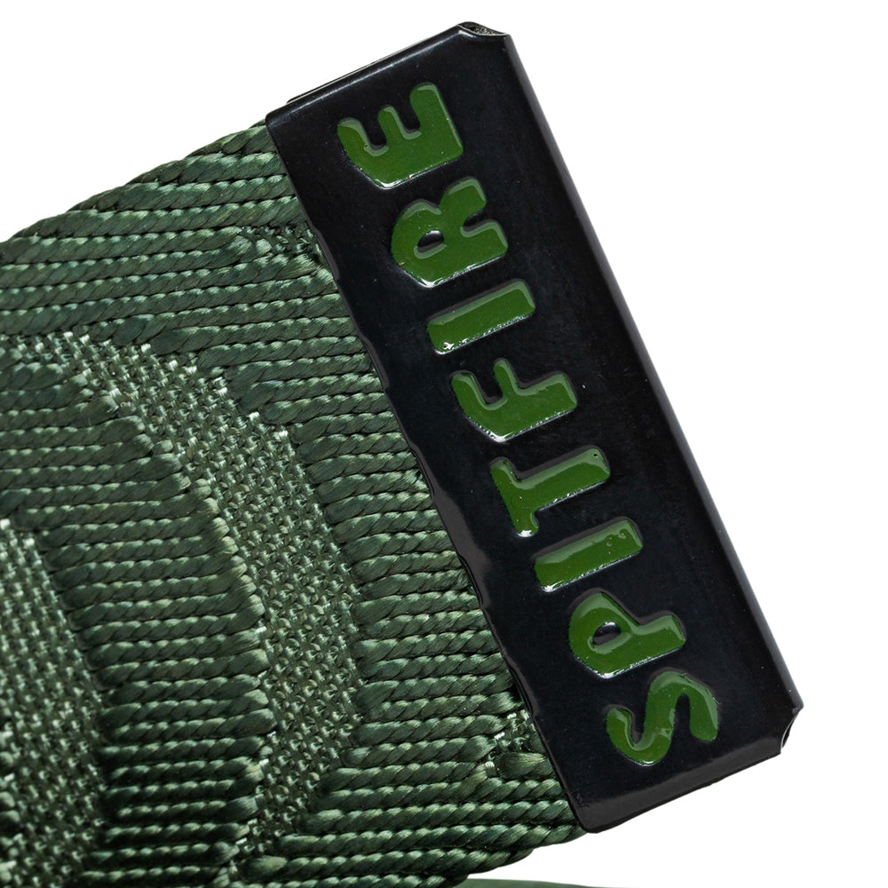 Spitfire Wheels Cut Out Jacquard Web Belt green