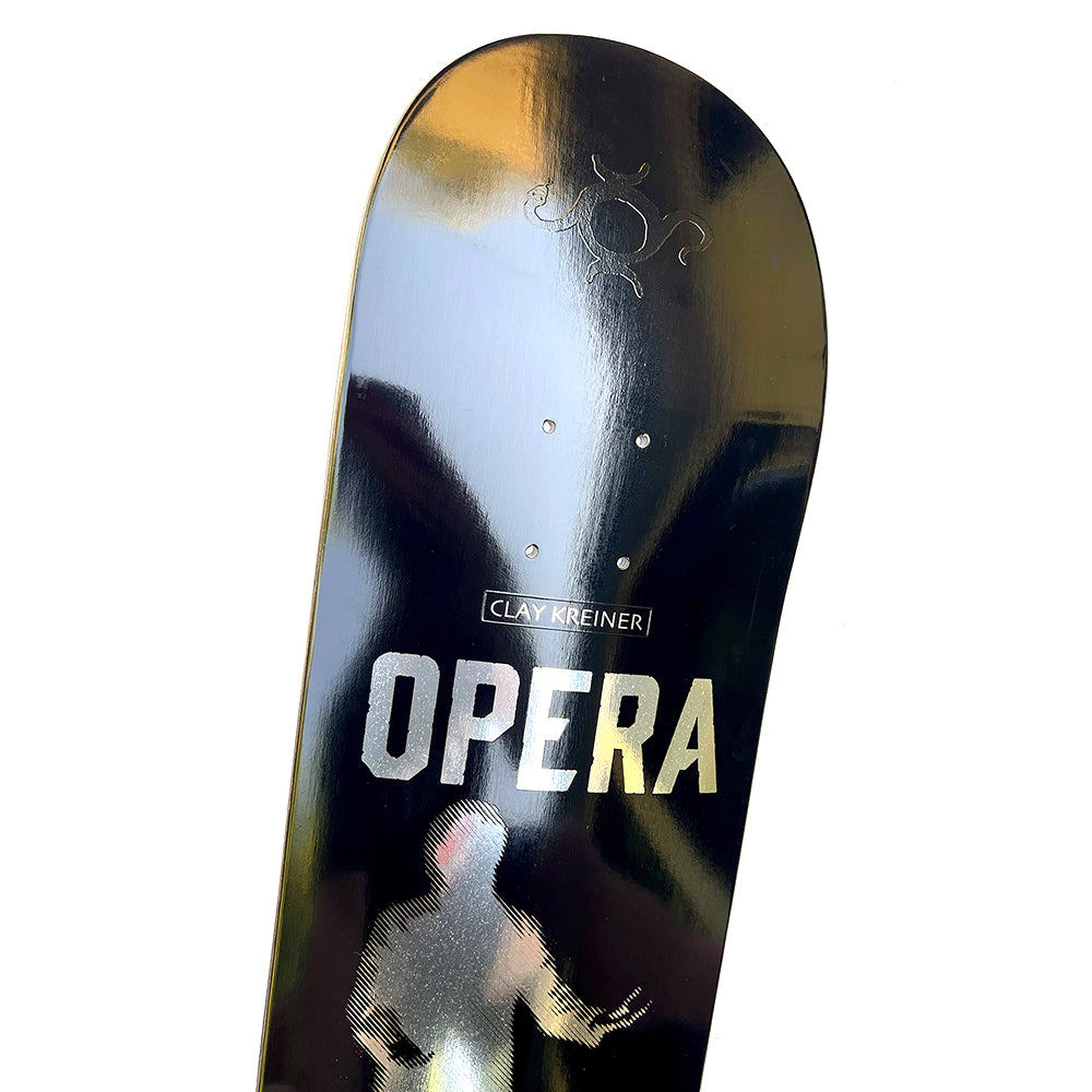 Opera Skateboards Clay Praise deck detail
