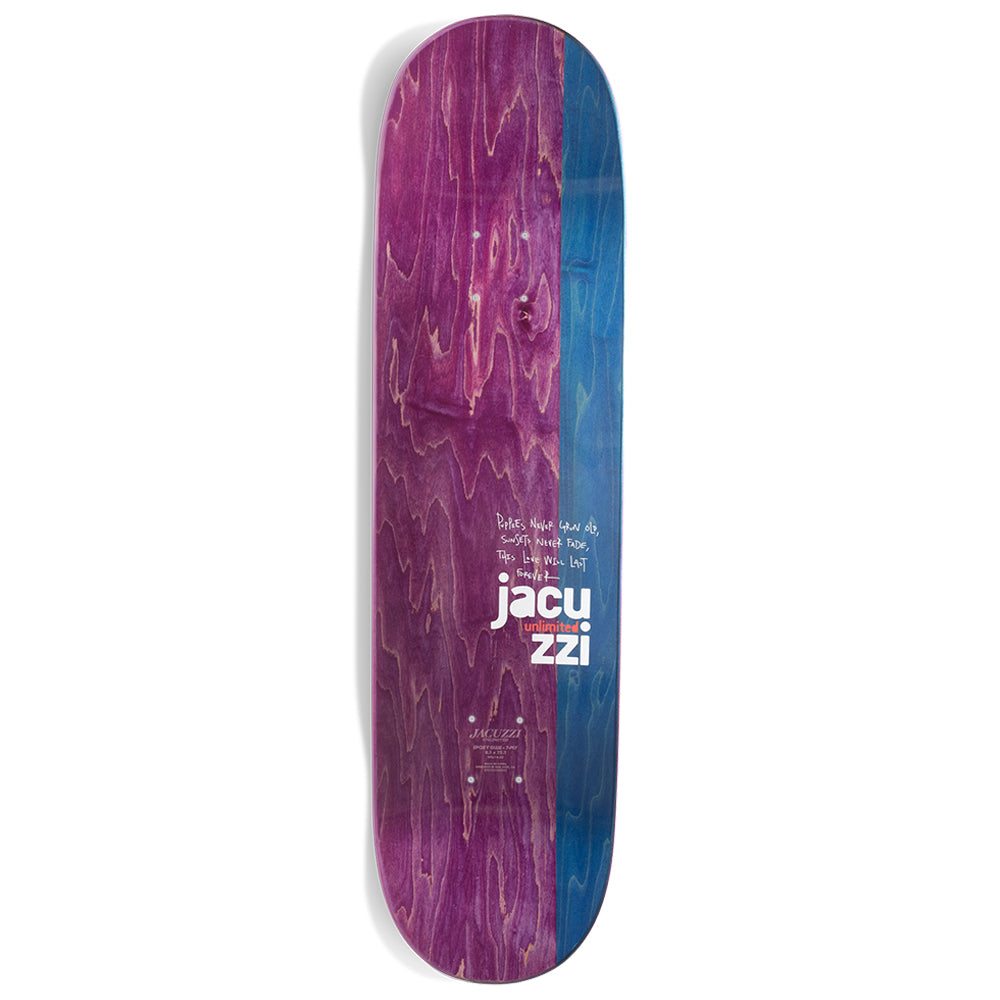 Jacuzzi Unlimited Skateboards Big Ol' J deck top