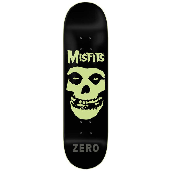 Zero Skateboards X Misfits Fiend Skull GITD Deck 8.25