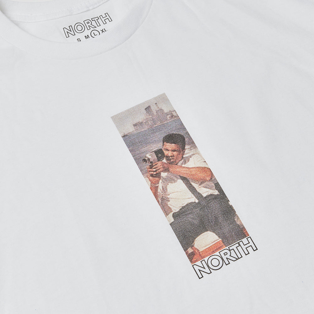 North Skateboard Magazine Ali Super 8mm T-Shirt detail