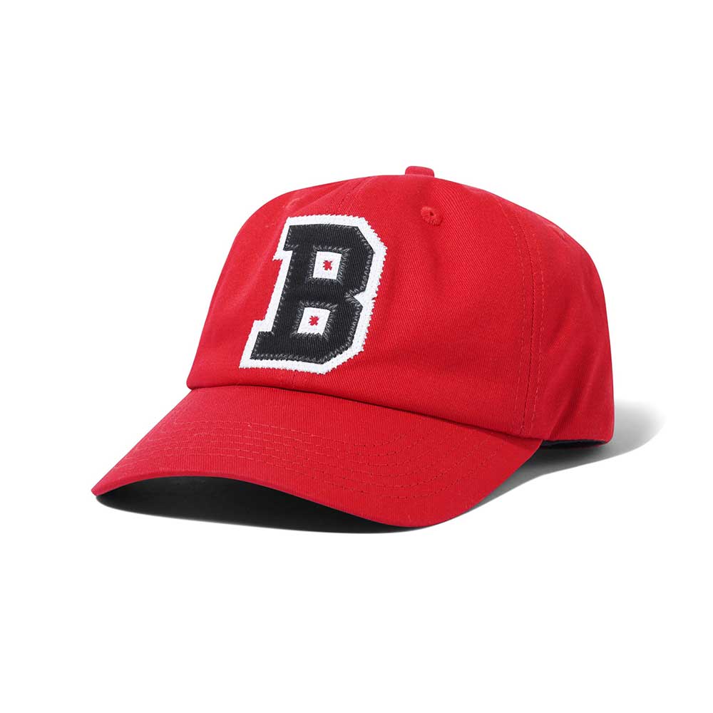 Butter Goods Collegiate 6 Panel Cap Red