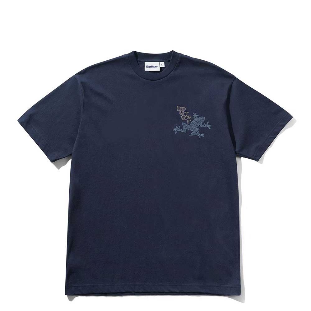 Butter Goods Croaker T-Shirt navy front