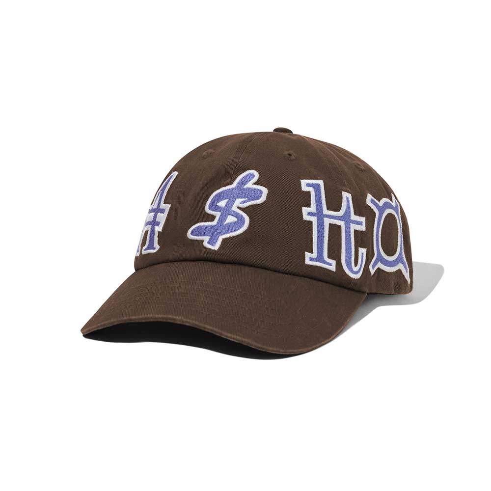 Cash Only Currency 6 panel cap brown