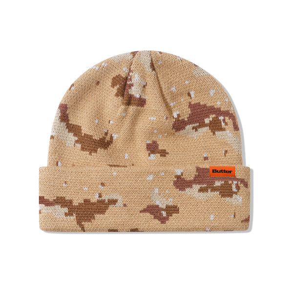 Butter Goods Desert Camo beanie sand