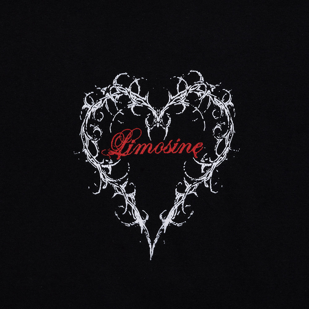 Limosine Skateboards Heart T-shirt detail