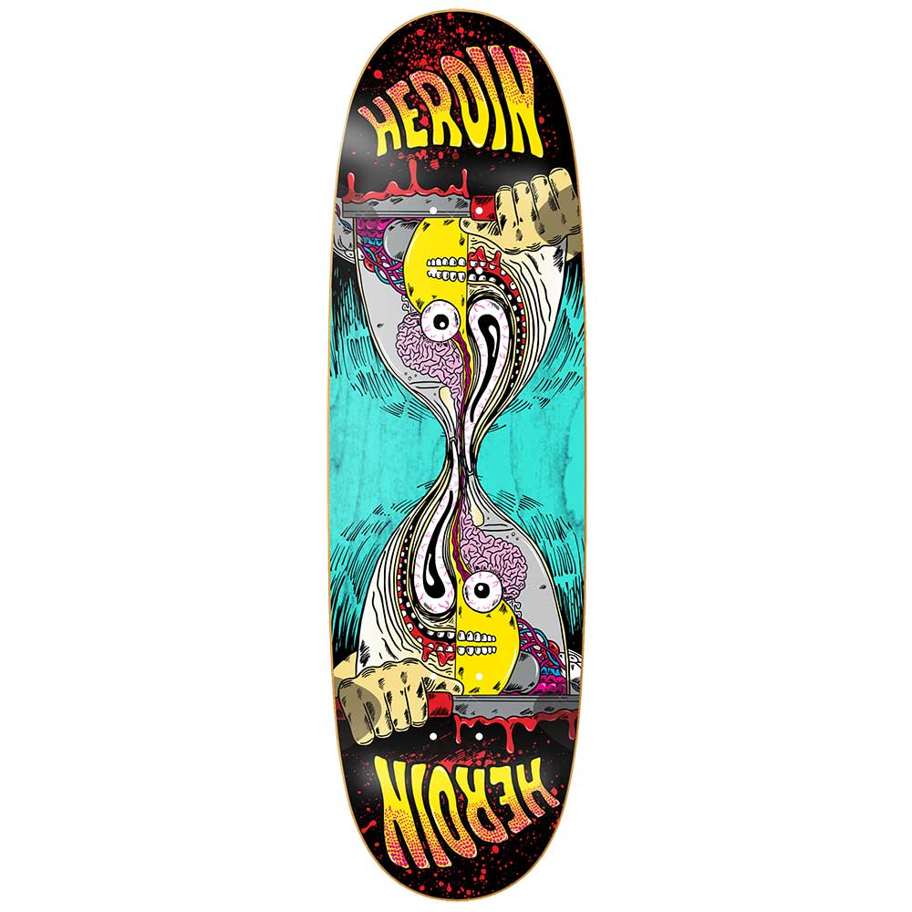 Heroin Skateboards Merged Anatomy RazorEgg Deck 9.25