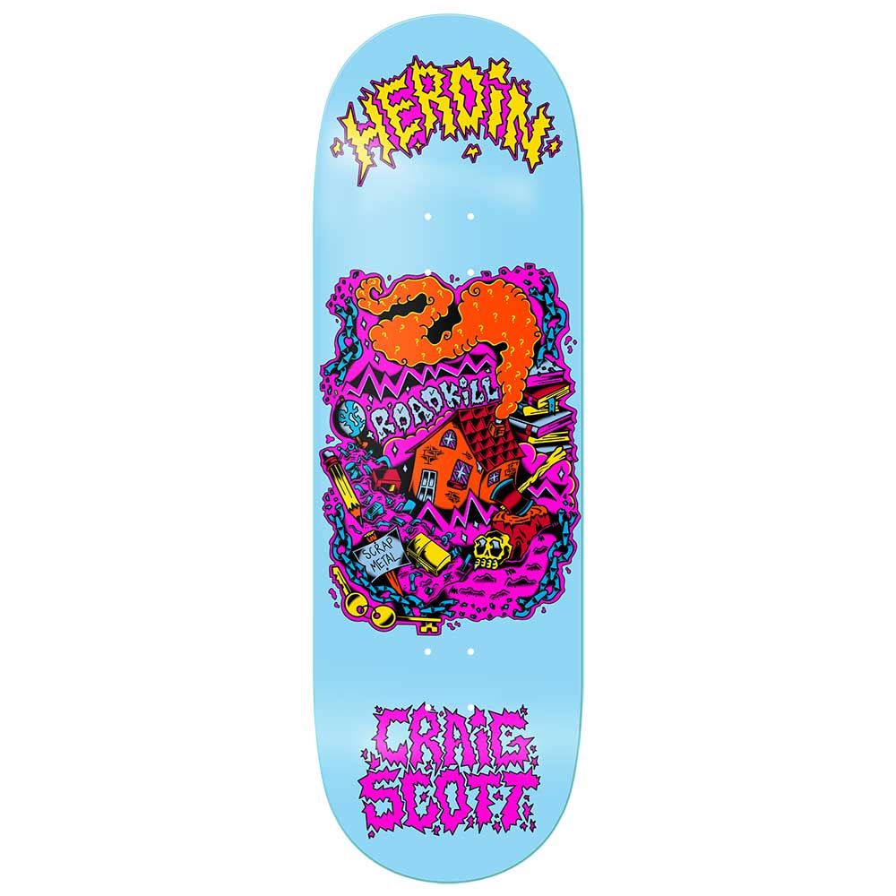 Heroin Skateboards Craig Questions Scrap Metal Deck 10