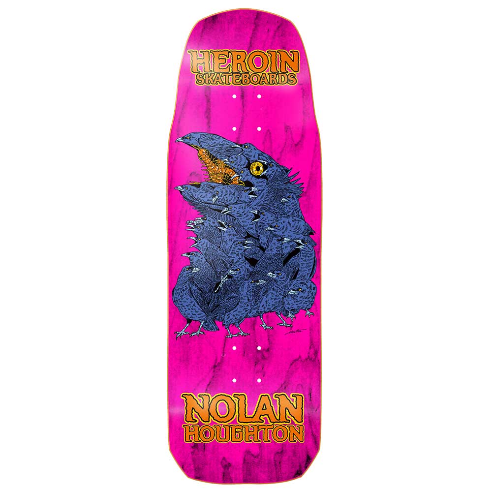 Heroin Skateboards Nolan Haughton Crow Deck 9.9