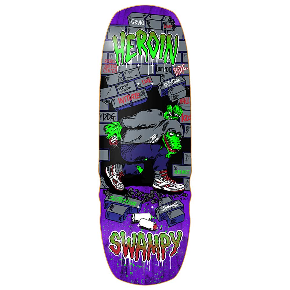 Heroin Skateboards Swampy Stomp Deck 10.5