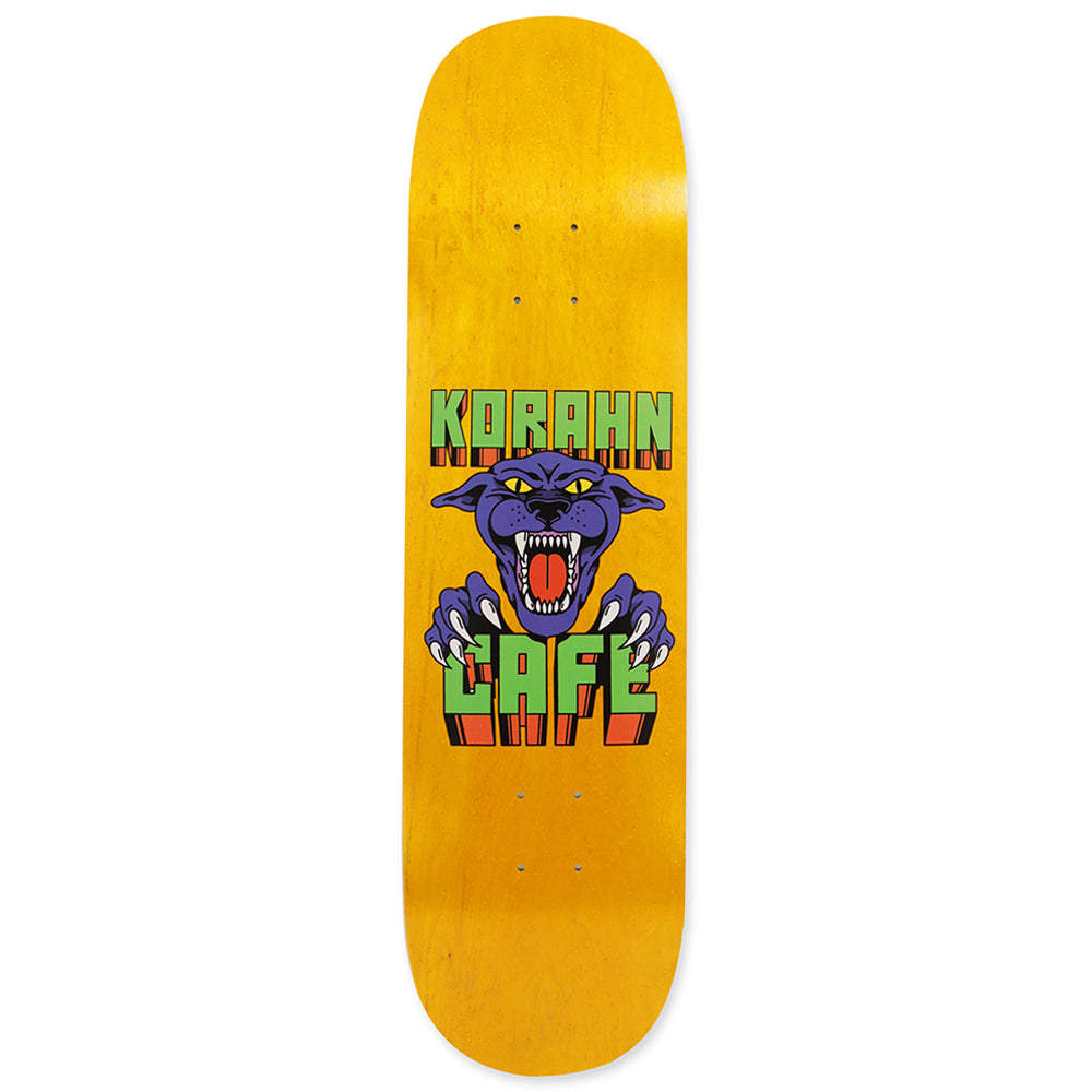 Skateboard Cafe Korahn Panther deck yellow