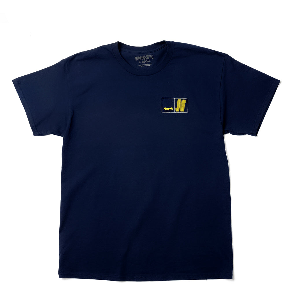 North Skateboard Magazine N Logo T-Shirt navy