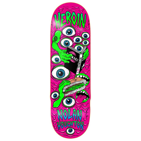 Heroin Skateboards Nolan Mutate Or Die deck