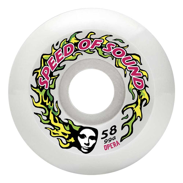 Opera Skateboards SOS Fire Mask Conical Wheels 58mm