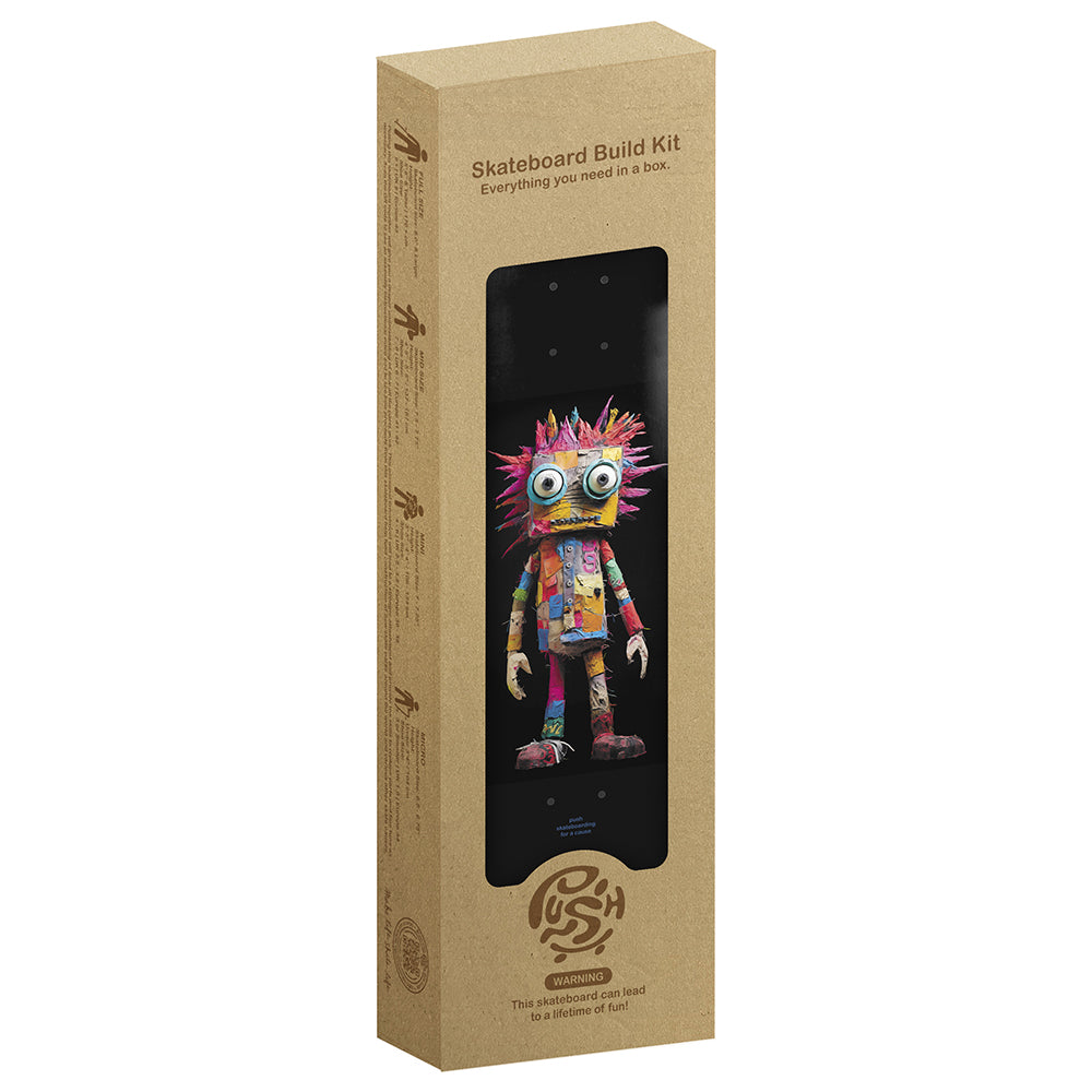 Push Skateboards Rag Doll Guy Incomplete skateboard deck box