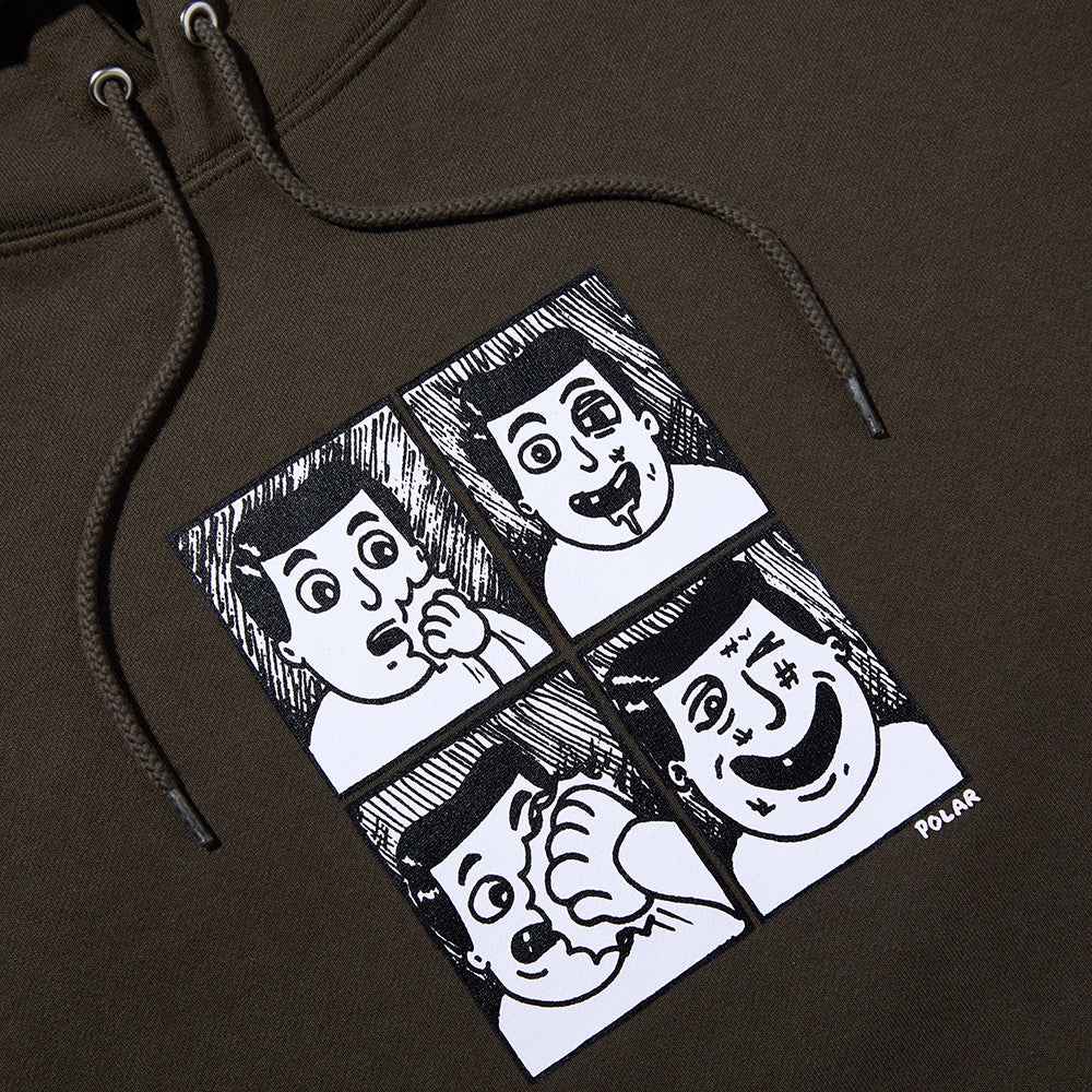 Polar Skate Co Dave Punch Hooded Sweat detail