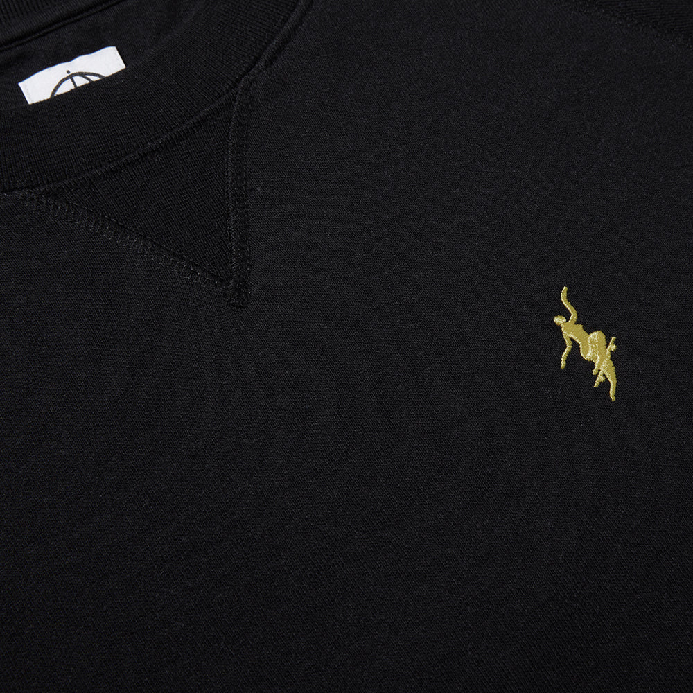 Polar Skate Co No Comply Default Crewneck black detail