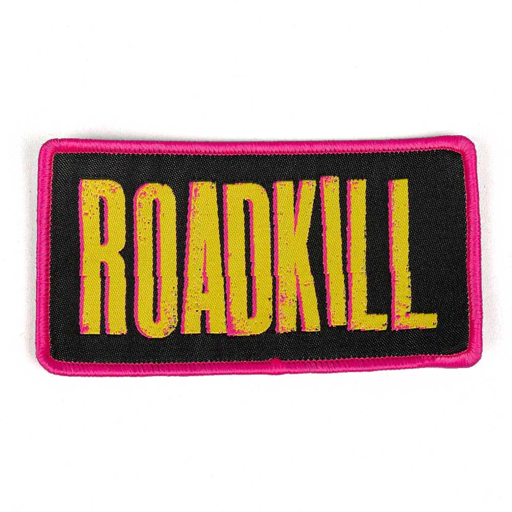 Roadkill Logo Patch Yellow Pink