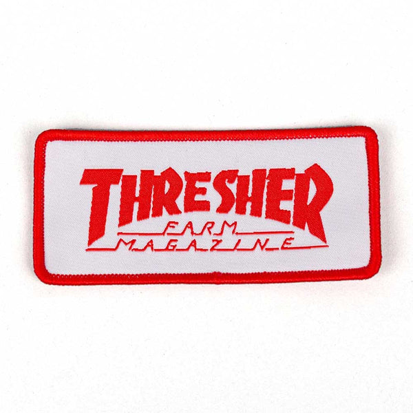  Roadkill Thresher Farm Magazine Patch Red