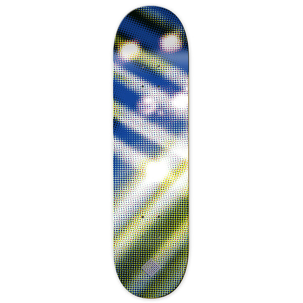 National Skateboard Co Luminous Halftone Blue deck