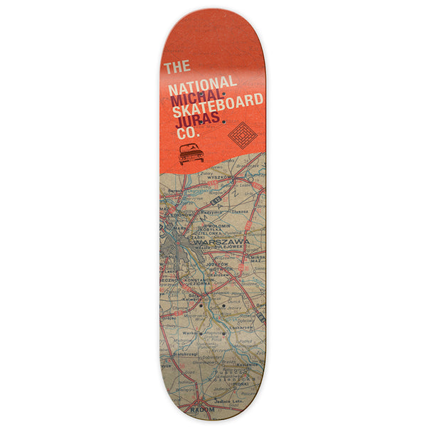 National Skateboard Co Michal Warsae Map deck
