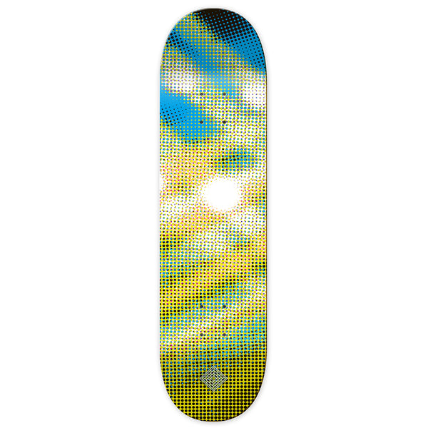 National Skateboard Co Luminous Halftone Yellow Deck
